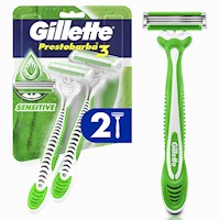 Máquina de Afeitar Gillette Prestobarba 3 Sensitive 2 Unid